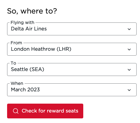 Virgin Atlantic's New Award Availability Tool